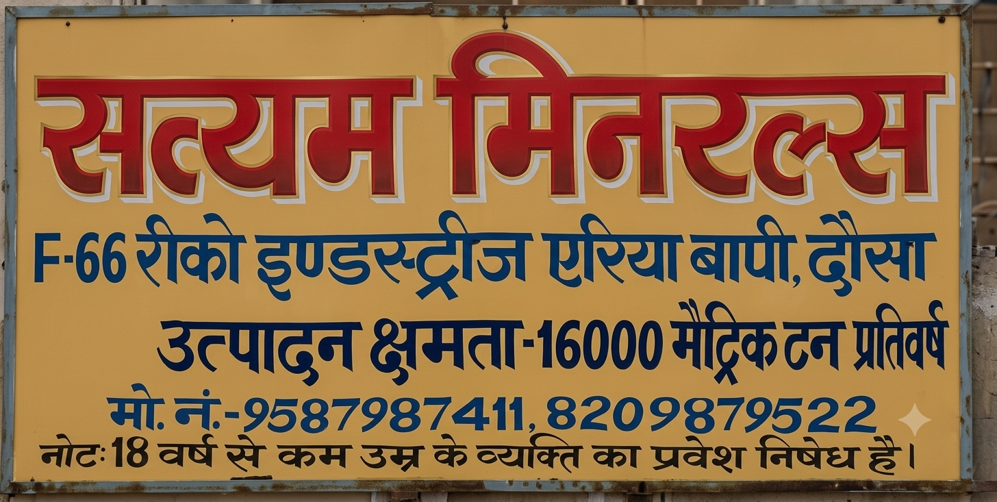 Satyam powder factory logo
